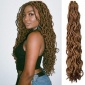 Faux Goddess locs Crochet Braids hair Curly dreadlocks 假发