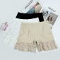 春夏季百搭纯色蕾丝打底**裤 时尚弹力均码防**打底短裤 批发